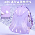 New primary school girls 123 to 6th grade children's school bag, new backpack for backpacks with spine protection and load reduction for girls.