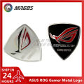Asus ROG gamer metal logo belief sticker for phone computer case black/white.