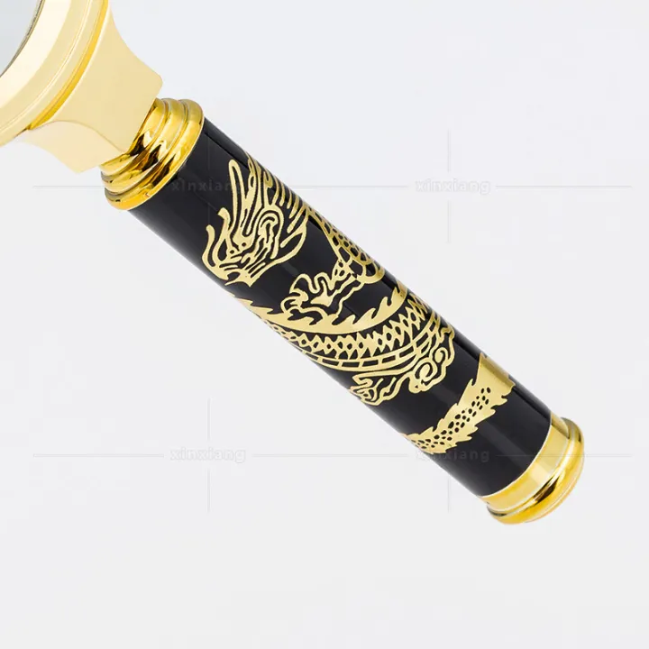 High-Grade%20Dragon%20Pattern%20Handle%20Reading%20Newspaper%20for%20the%20Elderly%206%20Double%20Magnifying%20Glass%2080mm%20Optical%20Lens%20All-Metal%20Gold-Plated%20Frame%20-%20Image%204