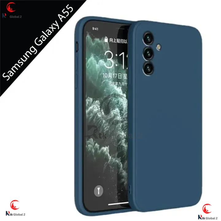For Samsung Galaxy A55 5G Silicone Mobile Back Case, Scratch Resistant, Fingerprint and Oil Resistant Cover