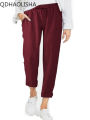 Women's Pants New In Korean Fashion Commuter High Waist Women Clothes Cotton Lace-up Pencil Wide Trousers Streetwear Black Pants.