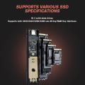 Fast Data Transfer USB 3.1 10G M.2 NVMe SATA SSD Enclosure Adapter Hard Disk Enclosure Free External Adapter With USB Cable. 