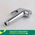 RAYA ABS Chrome Handheld Toilet Push Shower/ Bidet Sprayer Bathroom Shower Head Adapter Water Spray Hose Kit. 