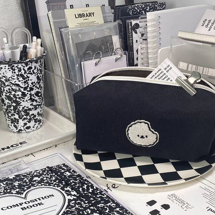 New Cute Dog Bag tationery Canva Makeup Bag Large Capacity Pencilcae GJCUTE