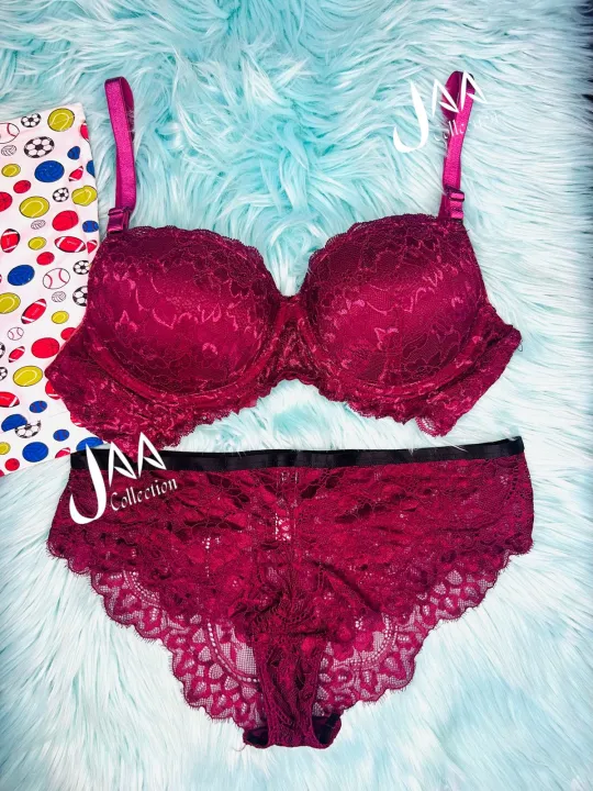 maroon Bra Panty Set