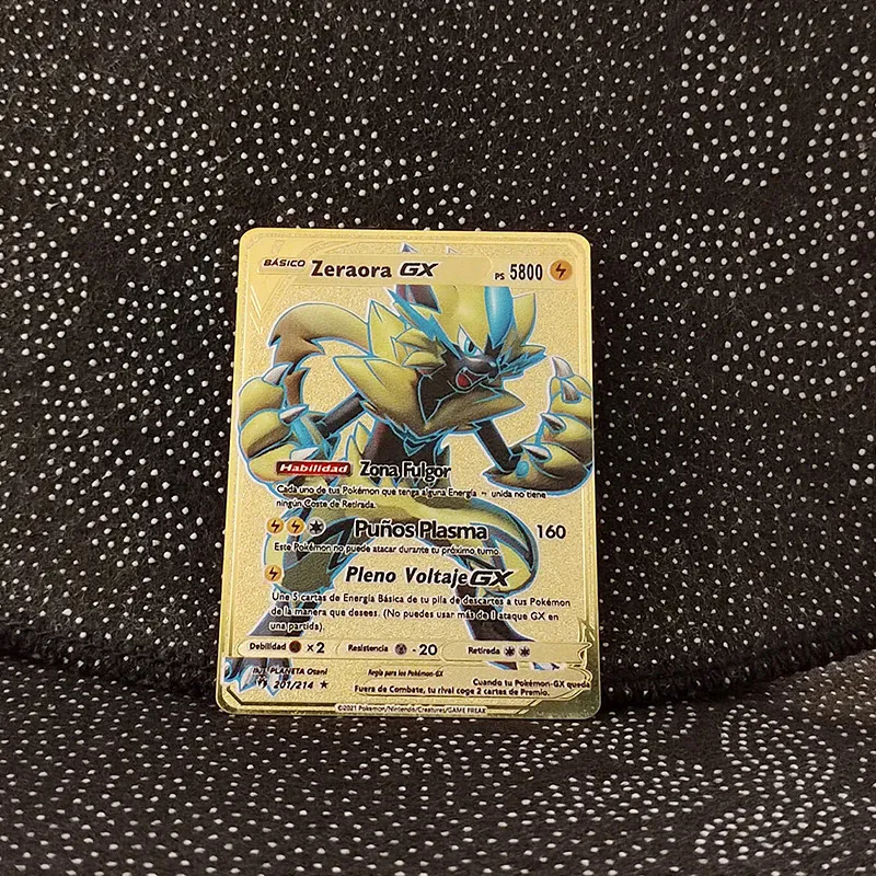 5000 HP Metal Pokemon Cards Spanish Mewtwo Charizard Pikachu Gengar Shiny  Iron Pokmon GX Vmax EX Game Children Toys Gift | Daraz.com.bd