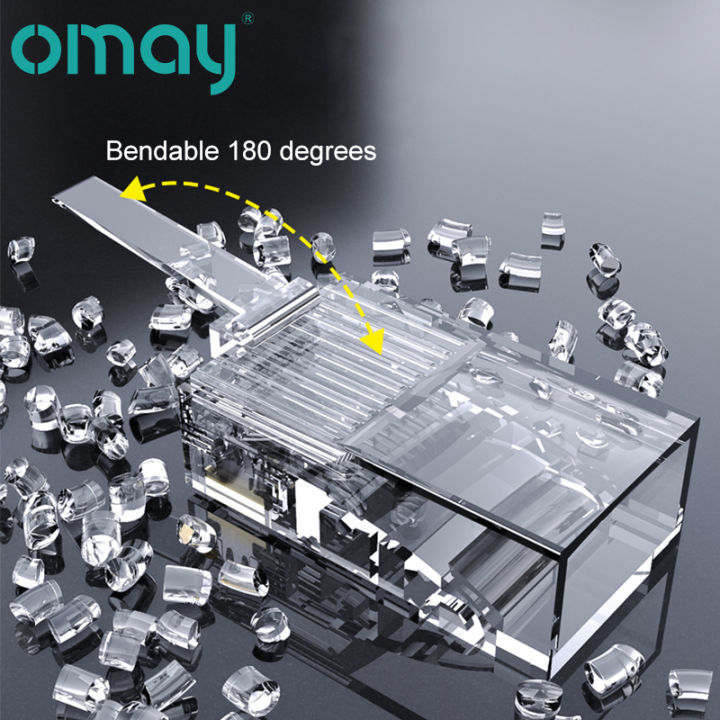 CAT6%20CAT7%20CAT5E%20RJ45%20Connectors%20Pass%20Through%20Modular%20Plug%20Network%20UTP%203/50%CE%BC%20Gold-Plated%208P8C%20Crimp%20End%20for%20Ethernet%20Cable%20-%20Image%204