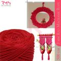 3 mm Red Cotton Rope- 500 gm. 