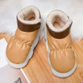 Winter Home Slippers Men's Cotton Shoe Soft Upper Slip-on Plus Velvet Comfortable Waterproof Outdoor Snow Shoes All-match Warm.