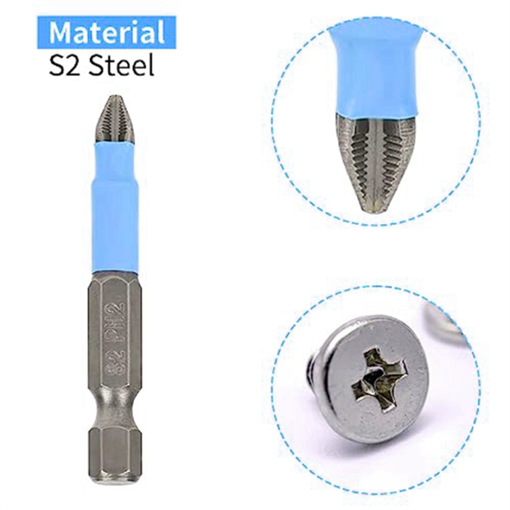 10%20PCS%20Phillips%20Head%20Drill%20Bit%20Magnetic%20Phillips%20Screwdriver%20Bit%20Set%201/4%20Inch%20Hex%20Shank%202Inch/50mm%20-%20Image%202