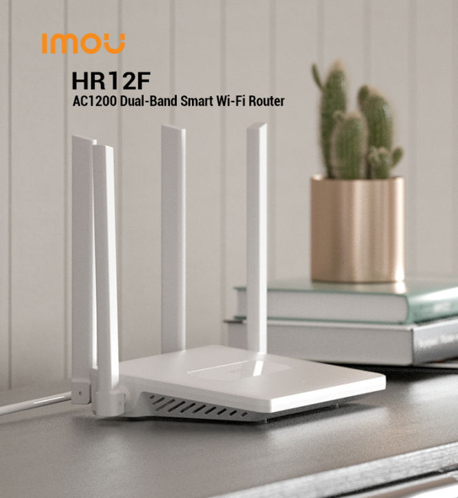 Imou%20HR12F%20AC1200%20Dual%20Band%20Smart%20Wi-Fi%20Router%20-%205dBi%204x%20High%20Gain%20Antennas%20-%20867Mbps%20at%205GHz%20and%20300Mbps%20at%202.4GHz%20-%20White%20With%20Free%20T-Shirt%20-%20Image%209