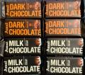 Amul Dark and Milk Chocolate 40g ( pack of 8 ). 