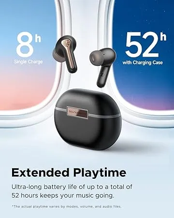 SoundPEATS Capsule3 Pro 43dB Hybrid Active Noise Cancelling Earbuds, Hi ...