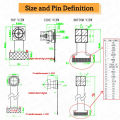 24PIN OV2640 Camera Module for ESP32 CAM Camera Module 2MP 180 66 120 160 222 200 Degree 650nm 850nm Night Vision DVP. 