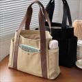 Large Capacity Canvas Tote Bags for Work Commuting Carrying Bag College Style Student Outfit Book Shoulder Bag Bolsos Para Mujer. 