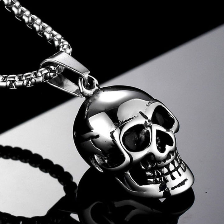 Wholesale Stainless Steel Punk Jewelry Necklace Silver Black Gold
