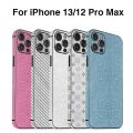 Glitter Bling Phone Stickers Film For iPhone 12 13 14 Pro Max Back Skins Sticker For iPhone13 Mini Cover Body Film Full Coverage. 