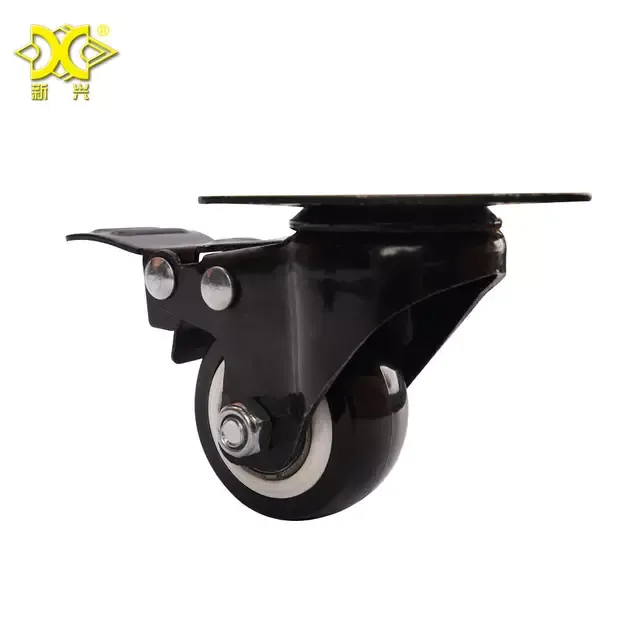 1%20Set%20(4%20Pis)%202%20Inch%20Heavy%20Duty%20Caster%20Wheels%20Polyurethane%20PU%20Rubber%20Swivel%20Casters%20With%20Top%20Plate%20&%20Strong%20Bearing%20Quite%20Mute%20Non%20Marking%20Locking%20System%20Casters%20Black%20Wheel%20-%20Image%202