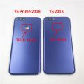 Back Cover For Huawei Y6 2018 Y6 Prime 2018 Cover Panel Rear Door Housing Case Replacement With Camera Lens+Side Key.