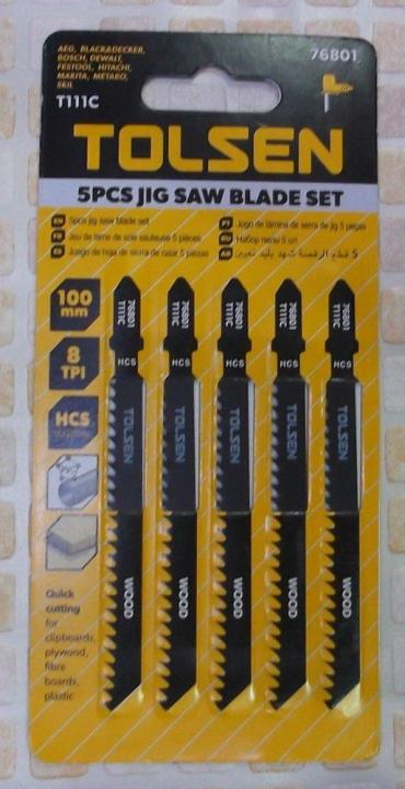 TOLSEN%205Pcs%20Jigsaw%20Blades%20Set%20(100mm%208%20TPI)%20T111C%20(Wood)%20Industrial%20Model:%2076801%20-%20Image%202