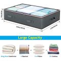 Large Quilt Storage Bag Dust-proof Under The Bed Quilt Clothes Organizer Household Zipper Big Capacity Sorting Bags Moving Bag. 