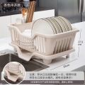 Japanese drain dish rack kitchen dish drain rack plastic bowl rack single layer dish rack household. 
