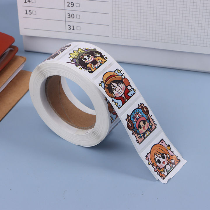 500pcs%20Cartoon%20One%20Piece%20Tape%20Stickers%20Whole%20Volume%20Anime%20Decorative%20Stickers%20BAWEI%20-%20Image%202