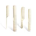 4 Types/set Professional Aluminum Dressing Comb Metal Hair Combs for Hair Styling Hair Cutting Comb Hairstyle Barber Accessories. 