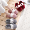 Sheep ear imitation rabbit hair, autumn winter wrapped root, indoor and outdoor home slippers, women's postpartum warm cotton shoes, snow boots.