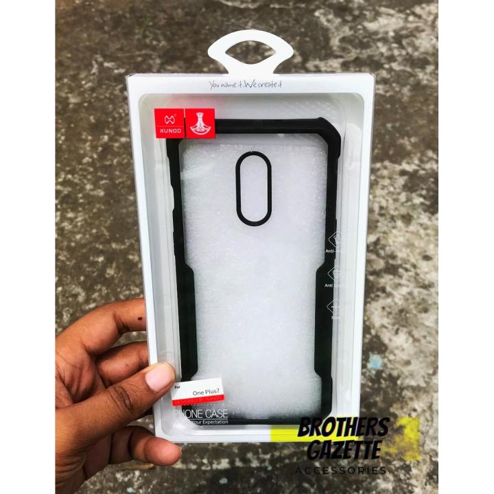 XUNDD Case For Oneplus 7, Shockproof Protective Armor Back