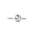 100pcs 7x3.2mm Gold Silver Color Letter Beads Flat Round Acrylic Alphabet Spacer Beads For Jewelry Making DIY Bracelet Necklace. 