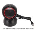 Desktop Barcode Scanner Global Shutter LED Indicator Prompt Tones Large Window Barcode Reader for QR Market Bank Store. 