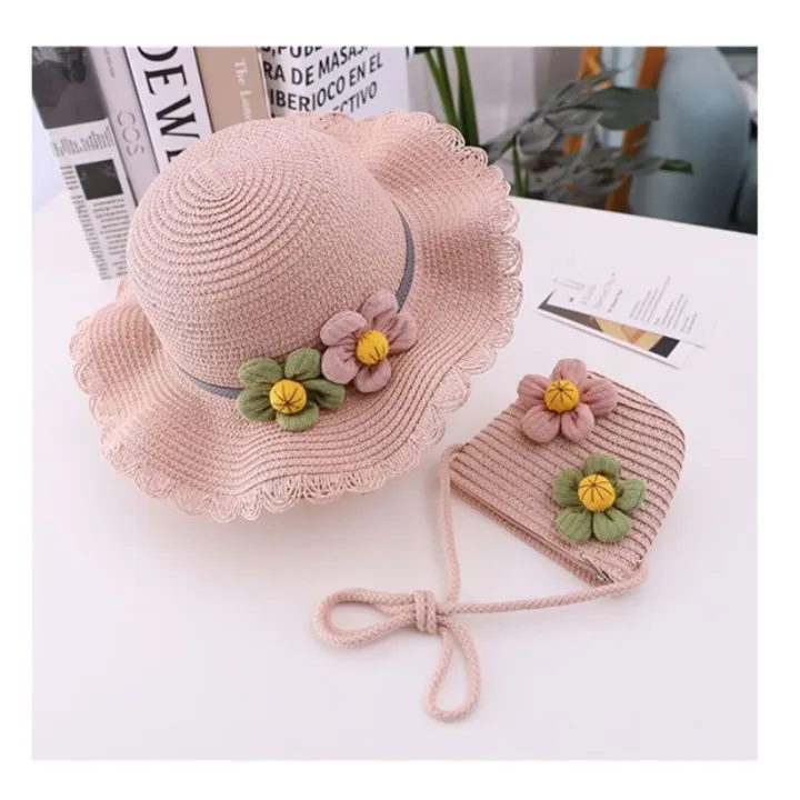 FEEDDI%20New%20infant%20girl%20cap%20beach%20cap%20cap%20beach%20straw%20hat%20cap%20baby%20baby%20shading%20summer%20fisherman%20cap%20-%20Image%207