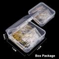 30~880pcs Ear Plug Box Clear Rubber Alloy Earring Clasp Earrings Accessories Kit DIY Jewelry Making Ears Hook Findings.