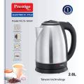 Prestige Electric Kettle - 2L - Silver and Black - Electric Kettle. 