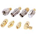 SMA to SMA BNC N F UHF Type Connectors Kits RF Adapter 20 Type,SMA Female to F Male,SMA Female to F Female. 
