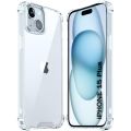 For Apple iPhone 15 / iPhone 15 Plus / iPhone 15 Pro / iPhone 15 Pro Max Luxury Transparent Silicone Protect Back Cover Soft Case. 