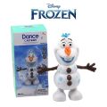 Disney Movie Anime Figure Frozen Olaf Action Figure Dance Doll Olaf Electric Toy With Music Kids Gifts Children's Xms Gift. 