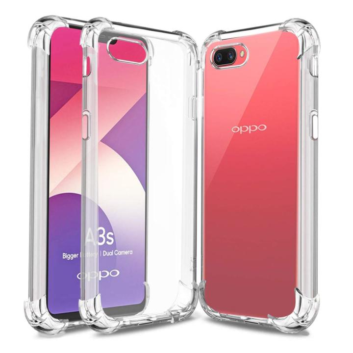 Oppo A3s/ A5 / A12E / Realme C1 Premium Silicone Case Crystal Clear Soft TPU Ultra-Thin Transparent Flexible Protective Mobile Phone Back Cover