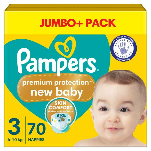 Pampers%20Premium%20Protection%20New%20Baby%20Size%203,%2070%20Nappies,%206kg%20-%2010kg,%20Jumbo+%20Pack%20UK%20-%20Image%204
