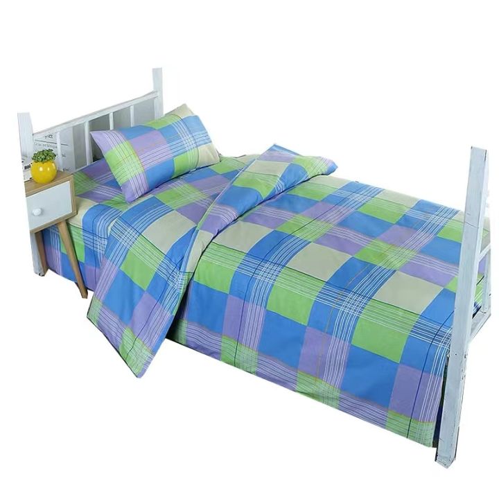 63N%20cotton%20bedding%20three-piece%20bed%20sheets,%20single%20quilt%20covers,%20pillowcases,%20checkered%20student%20dormitory%20quilt%20covers,%20people%20high%20school%20-%20Image%205