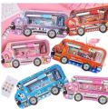 Cars Pencil Box With Stationary - Pencil Bag. 