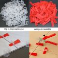 401Pcs Tile Leveling System 2mm 300Pcs Clips+100Pcs Wedges +1Piece Plier Plastic Tiling Tools Tile Spacer. 