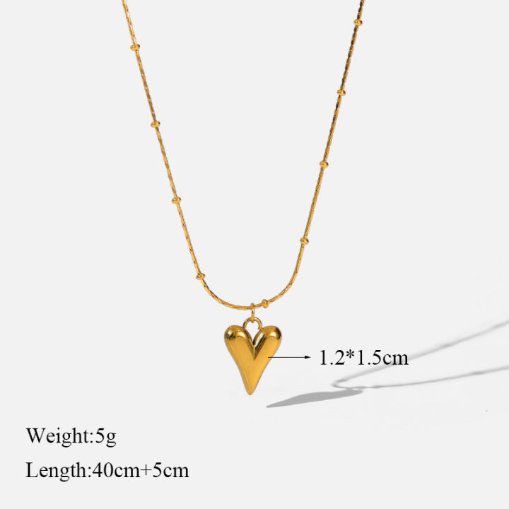 EILIECK%20316L%20Stainless%20Steel%20Gold%20Color%20Heart%20Love%20Necklace%20Earrings%20Trendy%20For%20Women%20New%20Party%20Gift%20Waterproof%20Jewelry%20Set%20-%20Image%202