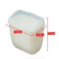Wall-mounted Trash Can With Lid Hanging Sticker Style PP Material Detachable Mini Waste Bin For Bathroom Kitchen Recycling. 