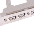 【Upgrade Your Style】 4 Port USB 2.0 to 9 Pin MainBoard Header Bracket Extension Cable for PC Panel. 