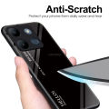 For Infinix Smart 7 Case Gradient Phone Back Hard Glass Cover. 
