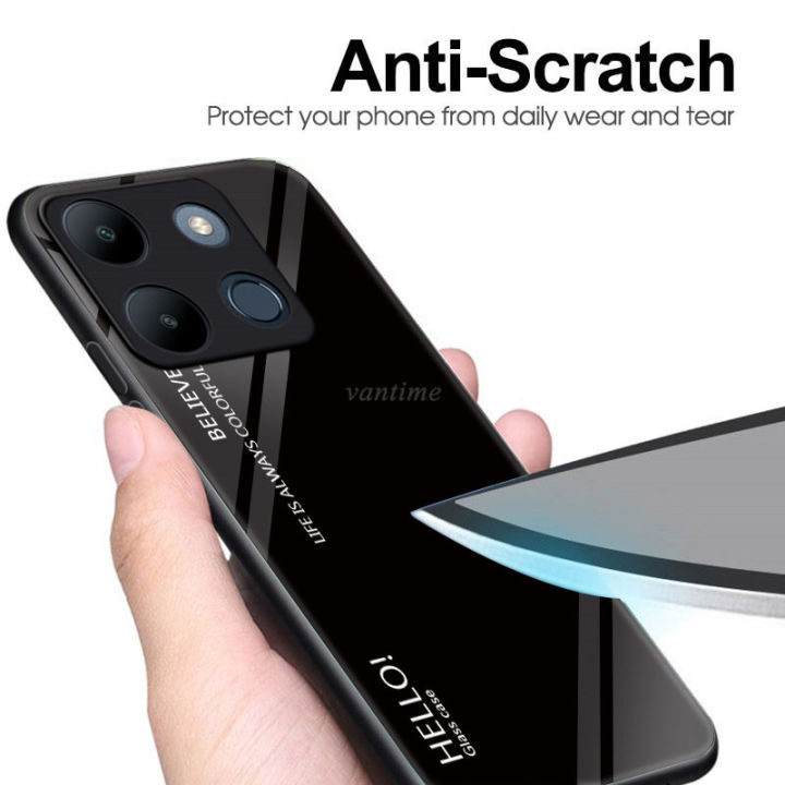 For%20Infinix%20Smart%207%20Case%20Gradient%20Phone%20Back%20Hard%20Glass%20Cover%20-%20Image%205