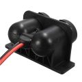 2X Lighter Socket 12V Waterproof Dual Power Plug Outlet with Wire for Car Motorcycle Scooter Boat ATV Rv. 