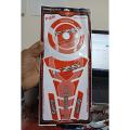 Yamaha FZ S 3D Carbon Fiber Fuel Tank Pad Sticker For Motorcycle. red.